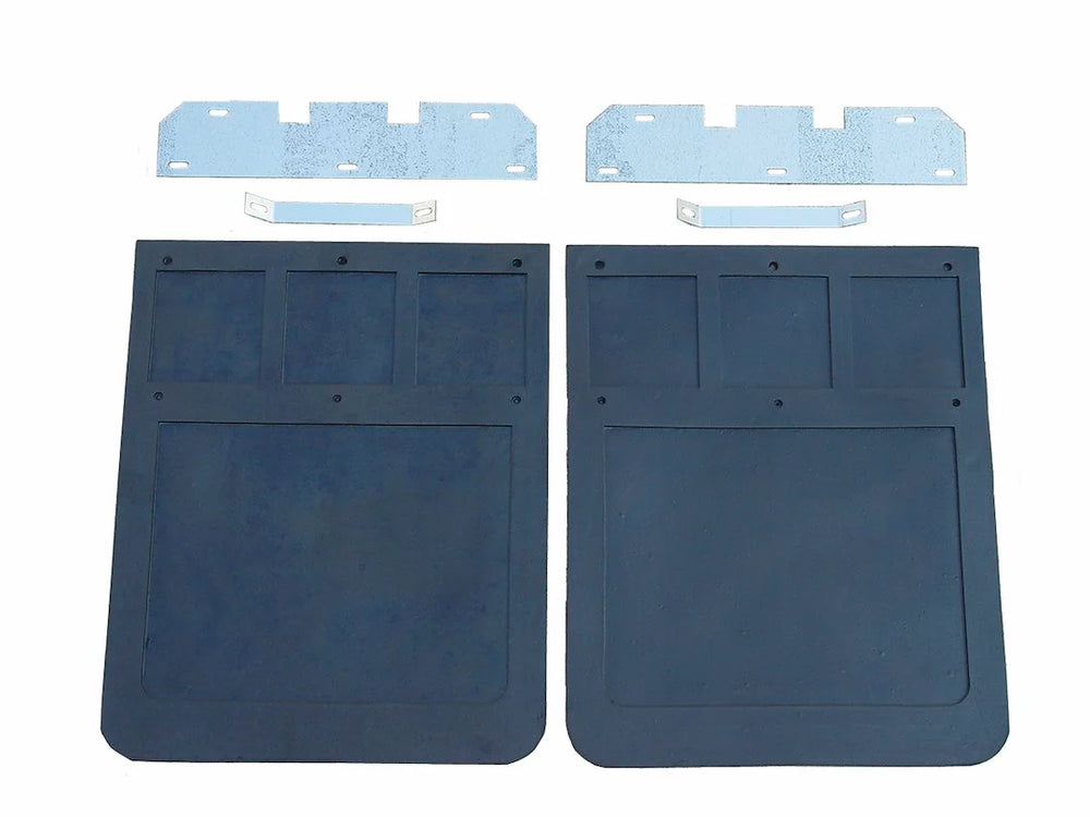 9910 F250/F350 SUPER DUTY SINGLE WHEEL BLACK MUD FLAPS & BRACKETS