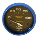 Autometer Ultra-Lite 2-1/16in Electric 100 PSI Oil Pressure Gauge Marine White