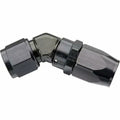 Fragola -8AN x 45 Degree Low Profile Forged Hose End - Black