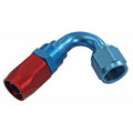 Fragola -8AN x 120 Degree Power Flow Hose End - Blue/Red