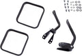 Door Mirror Kit Black Left And Right 1955-1983 CJ5 1955-1975 CJ6 1976-1986 CJ7 And 1981-1986 CJ8 Scrambler OMIX