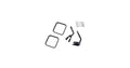 Door Mirror Kit Black Left And Right 1955-1983 CJ5 1955-1975 CJ6 1976-1986 CJ7 And 1981-1986 CJ8 Scrambler OMIX