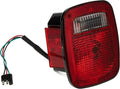 Tail Light Assembly Right Black Fits The Passenger Side Of 81-83 CJ5 And 81-86 CJ7 / CJ8 Scrambler OMIX