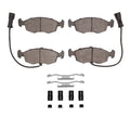 DFC 85-89 Merkur XR4TI Front 5000 Advanced Semi Metallic Brake Pads and Hardware Kit