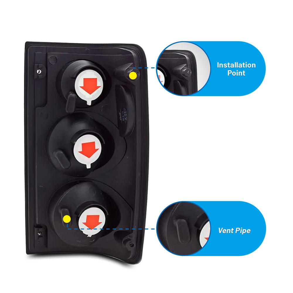 Winjet black tail light