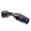 Fragola -8AN Male Rad Fitting 45 Degree Pro-Flow Hose End - Black
