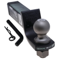 TACTICAL TRAILER HITCH BALL MOUNT STARTER KIT 2IN RECVR 2IN DROP 7500LB W/2IN BALL/PIN&CLIP