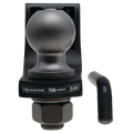 TACTICAL TRAILER HITCH BALL MOUNT STARTER KIT 2IN RECVR 2IN DROP 7500LB W/2IN BALL/PIN&CLIP