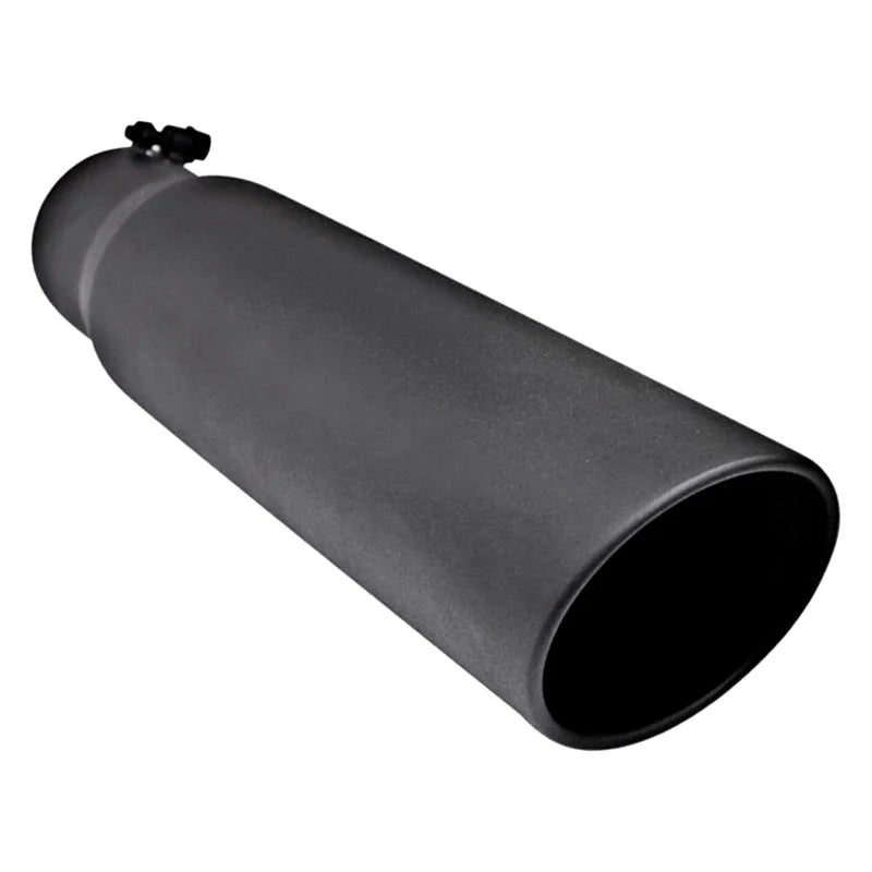 ~(5 lbs. 19X6X6)~ High-heat resistant 5 in 18 in rolled angle Bolt-on i.d. 4 in glossy black coated