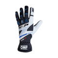 OMP KS-3 Gloves Black/W/Blue - Size L