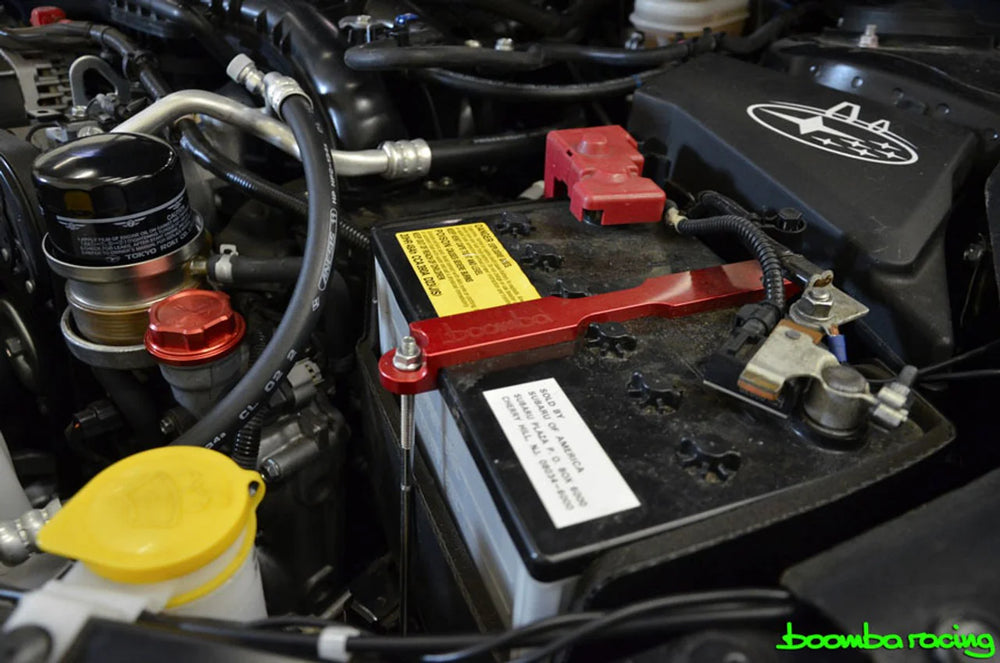 Boomba Racing Aluminum Oil Cap Red Subaru Models (inc. 2002 WRX/STI)