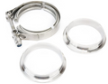 Granatelli 3.5in Aluminum Mating Male to Female Flanges w/V-Band/O-Ring Seal