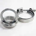 Granatelli 3.5in Aluminum Mating Male to Female Flanges w/V-Band/O-Ring Seal