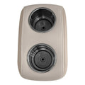 WISE 3059 PORTABLE DOUBLE DRINK HOLDER FOR PONTOON FURNITURE PLATINUM / MOCHA JAVA