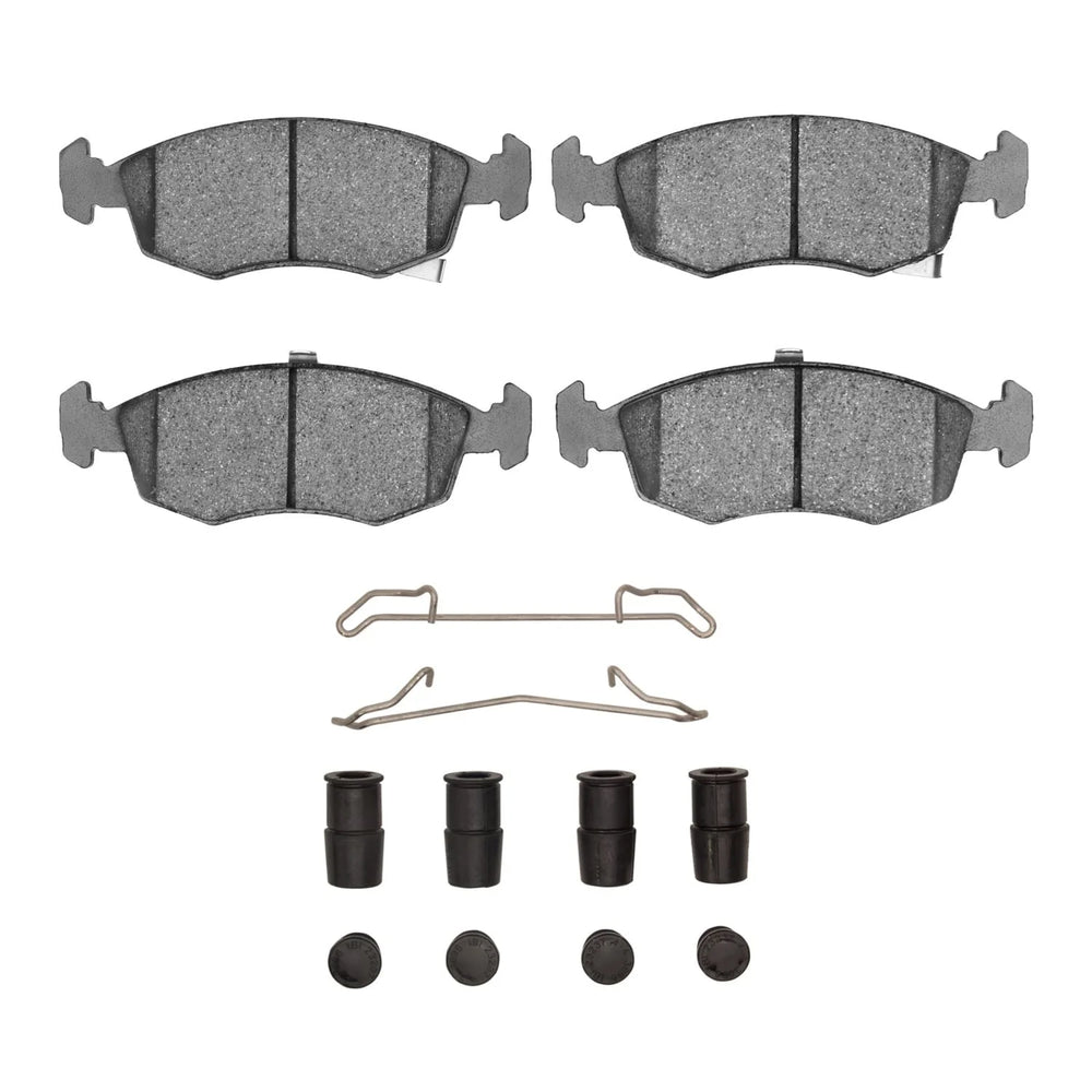 R1 12-19 Fiat 500 (Usa/Canada) Front Semi Met Brake Pads and Hardware Kit