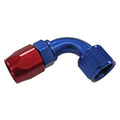 Fragola -10AN x 90 Degree Power Flow Hose End - Blue/Red