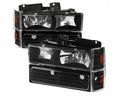 CRYSTAL HOUSING HEADLIGHTS BLACK