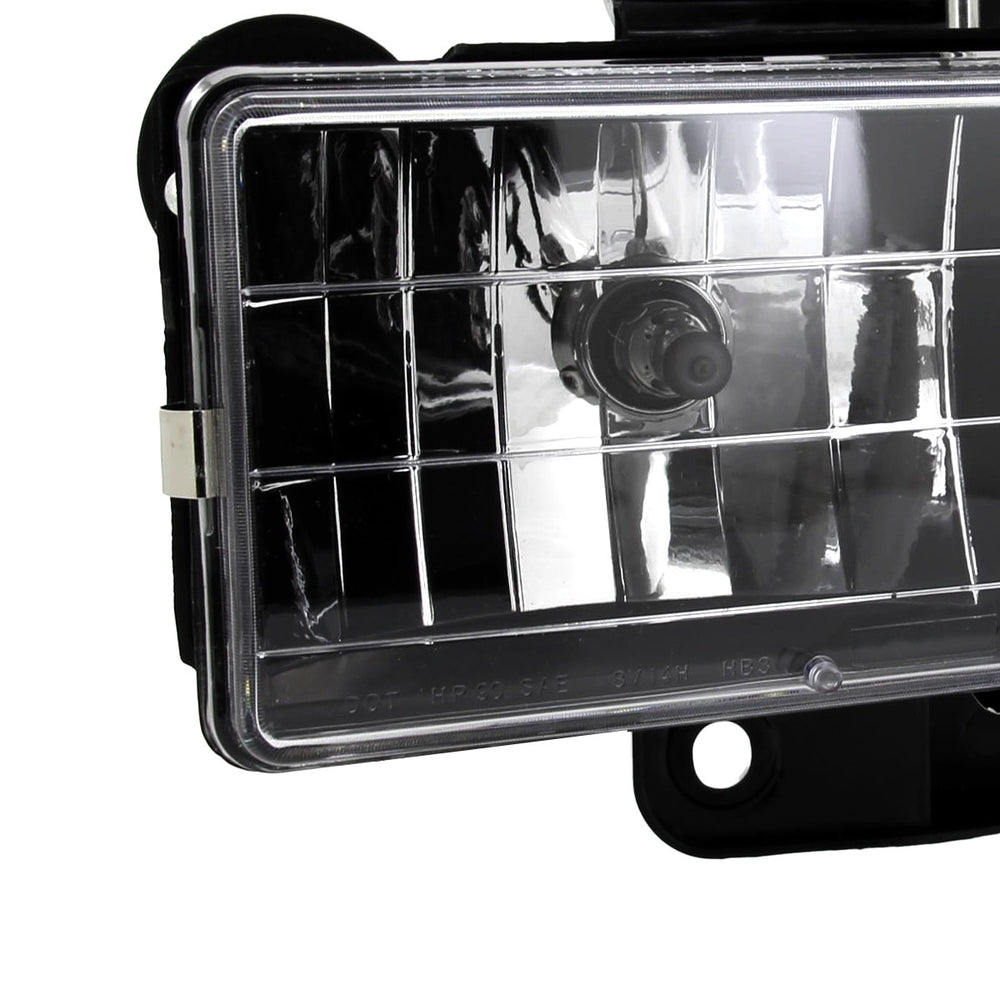 CRYSTAL HOUSING HEADLIGHTS BLACK