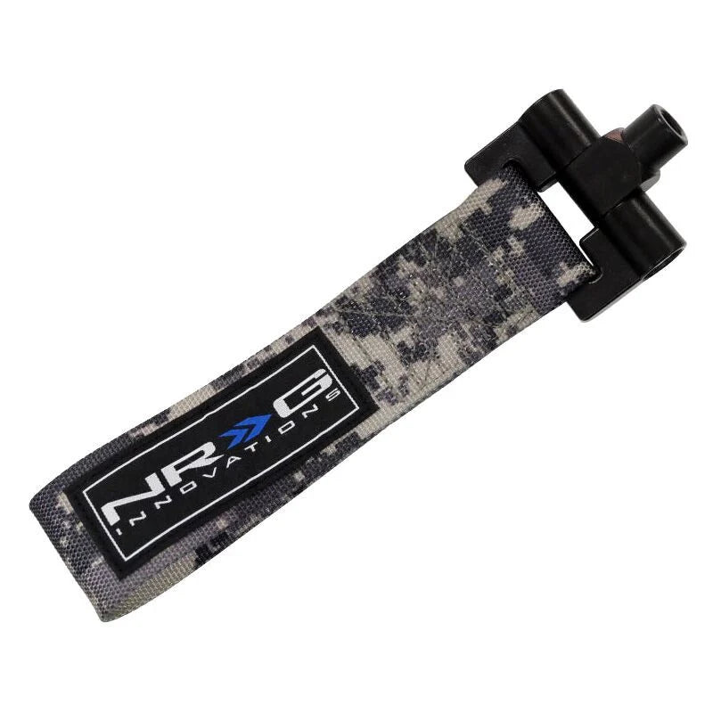 NRG Bolt-In Tow Strap Digital Camo- Mazda 3 / Mazdaspeed 3 04-07 (5000lb. Limit)