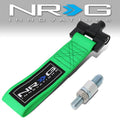 NRG Bolt-In Tow Strap Green- BMW E30 (5000lb. Limit)