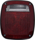 Right Tail Lamp for Jeep 1998-2006 TJ Wrangler, Has Square 4-Prong Connector Crown Automotive