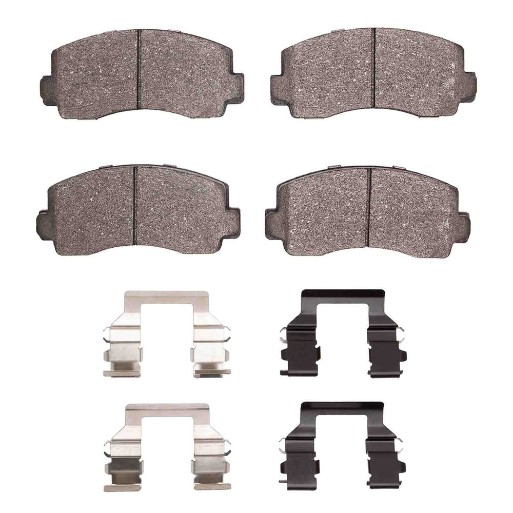 R1 76-87 Toyota Sapporo Front Semi Met Brake Pads and Hardware Kit