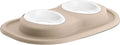 WeatherTech Pet Feeding System Double Low 8oz 1in. Poly Bowl - Tan