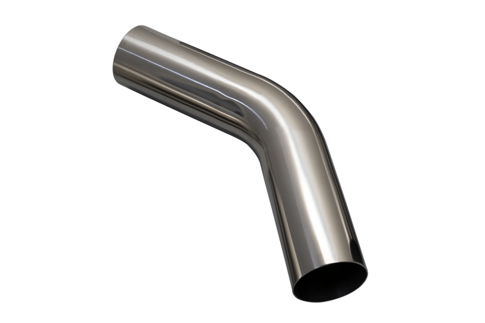 MANDREL BEND 304SS POLISHED 4IN 45 DEGREE 1.5D 6IN LEG