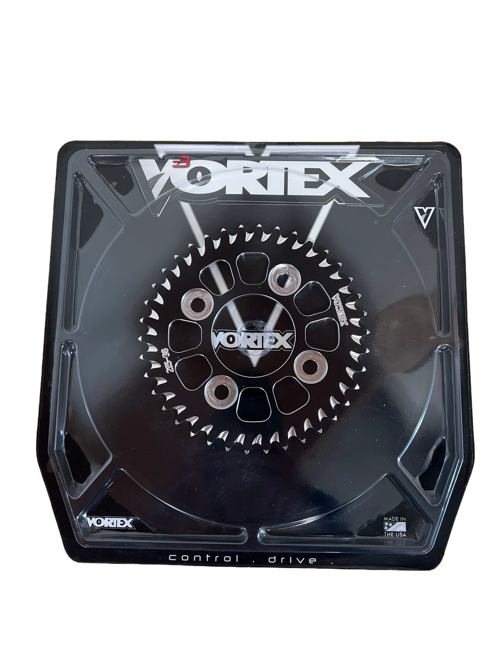 Vortex Racing Aluminum Rear Sprocket 420 37 Tooth- Black