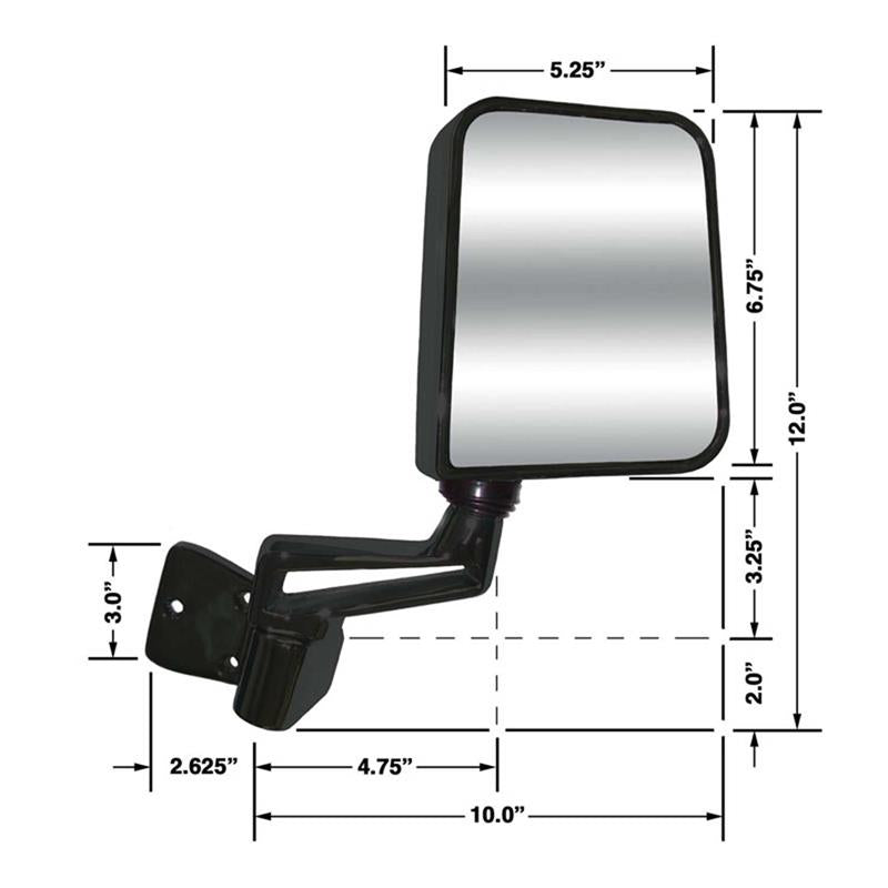 WRNGLR HALF DOOR BLK R.H.