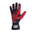 OMP KS-3 Gloves Black/Red - Size 5 (For Children)