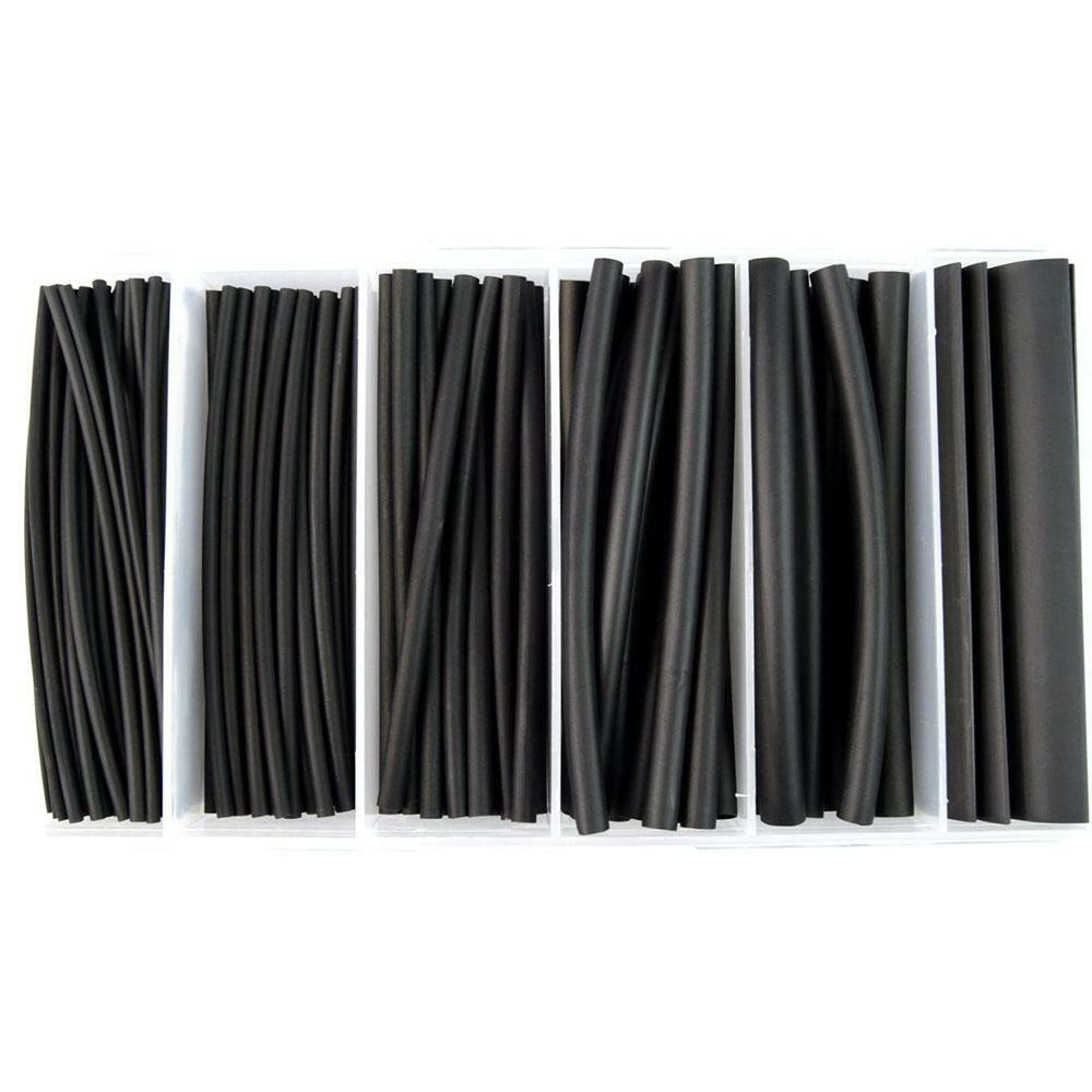 62 PC DUAL WALL HEAT SHRINK KIT - 4IN ASSORTED 3:1 BLACK