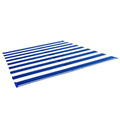 OUTDOOR MAT 6FT X 9FT BLUE STRIPE W/UV