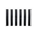 OUTDOOR MAT 6FT X 9FT CHARCOAL STRIPE W/UV