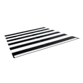 OUTDOOR MAT 6FT X 9FT CHARCOAL STRIPE W/UV