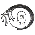 Spark Plug Wire Set- 8MM Black Wire With Black 90 Deg Boots 8MM Super Stock Graphite Core Universal Fit Spark Plug Wire Set Feature Graphite Rfi/Emi Suppression Technology ACCEL
