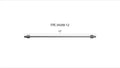 Fleece Performance 12in High Pressure Fuel Line (8mm x 3.5mm Line, M14x1.5 Nuts)
