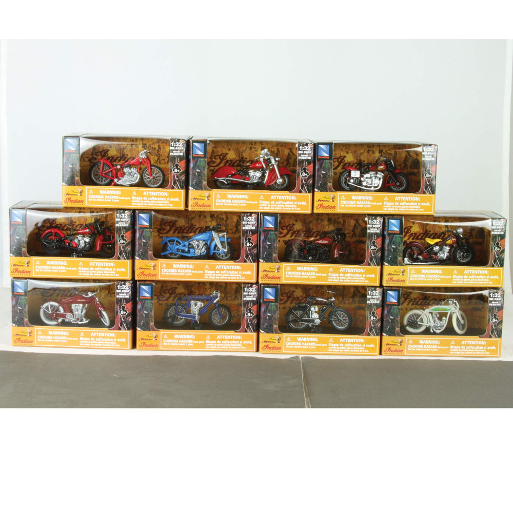 New Ray Toys Indian Bike Collection Set - 11 pieces
