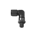 Fragola -8AN x 7/8 - 14 (10) 90 Degree Swivel - Black