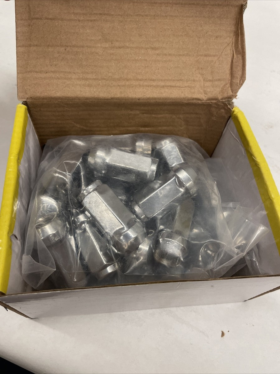 6 LUG KIT (24 LUGS TOTAL)CLOSED END BULGE INSTALL KITS (LONG)CHROME ACORN CONICAL 14X1.50 CLOSED