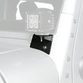 Rugged Ridge 07-18 Jeep Wrangler JK Textured Black Windshield Aux. Light Mounting Brackets