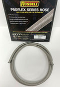 Russell Performance -6 AN ProFlex Stainless Steel Braided Hose (Pre-Packaged 6 Foot Roll)