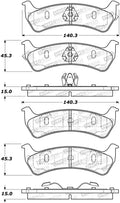 DFC 17-18 Buick Envision Rear 5000 Advanced Ceramic Brake Pads and Hardware Kit