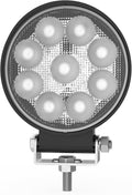 WORK LAMP, 9 LED, ROUND, FLOOD, 12-