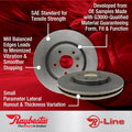 Front Pads Shoes Rotors Drums: Disc Brake Rotor