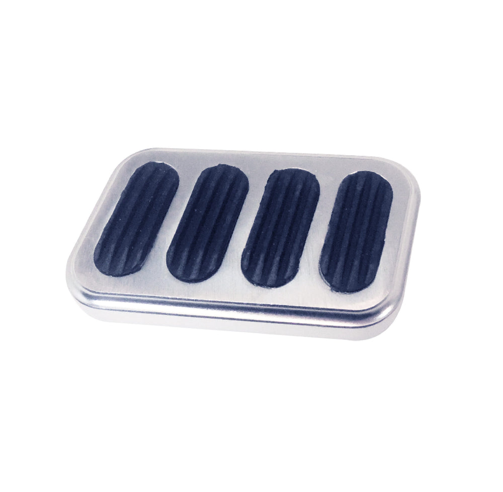 BILLET ALUMINUM BRAKE PAD W/RUBBER