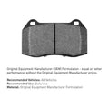 R1 01-04 Mercury Cougar Rear Optimum OE Pads & Hardware Kit