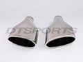 ESCALADE TIP BEHIND TIRE PASSENGER TIRE SS EXHAUST TIP 2.25IN ID/6.25INX3.75IN O