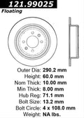 Centric C-TEK Standard Brake Rotor