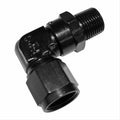 Fragola -8AN Female Swivel To 3/8 NPT - 90 Degree - Black